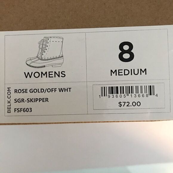 Sugar Boots Women's Size 8 Rose Gold Shearling Lined Duck Boots NIB - Picture 14 of 14